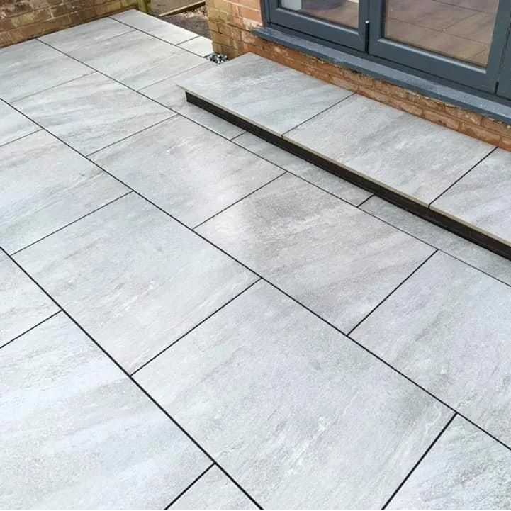 Porcelain paving patio