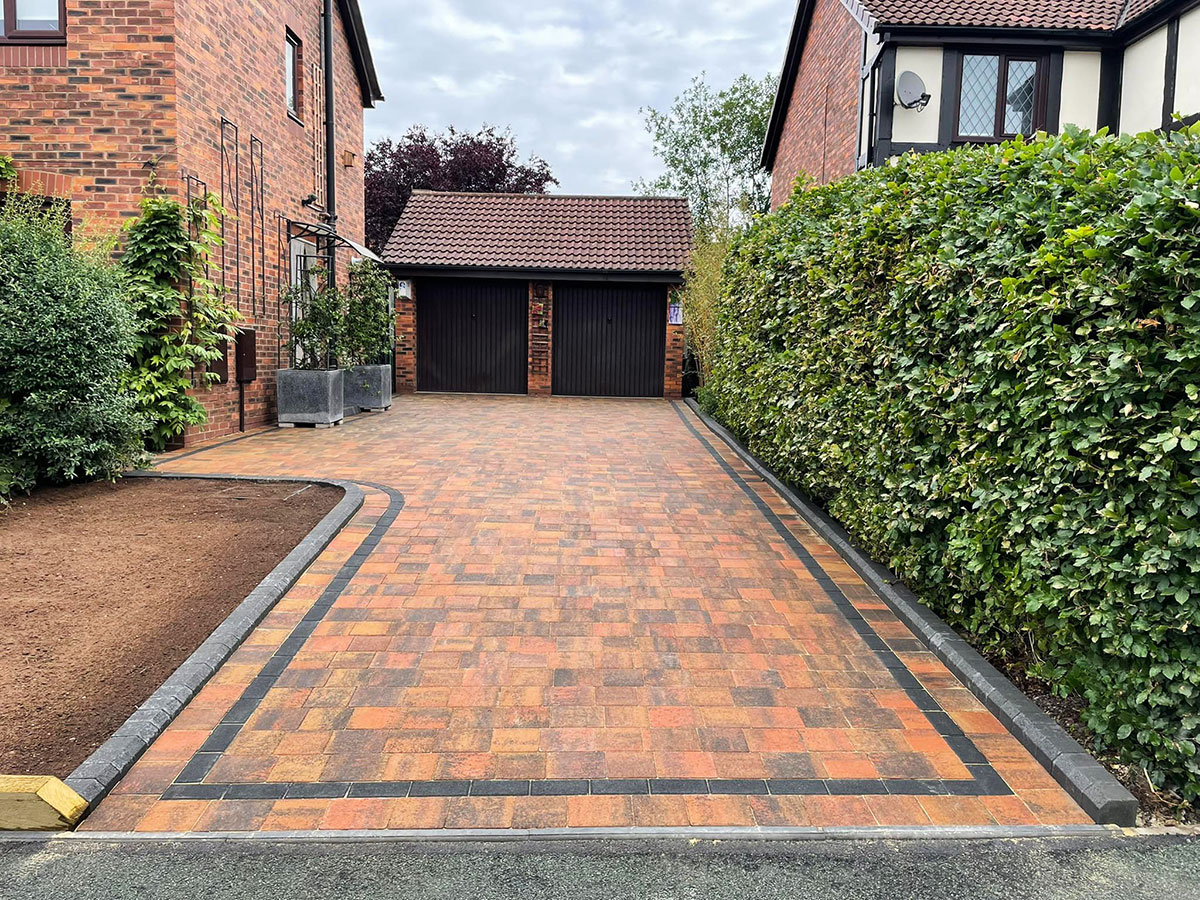 Block paving driveway